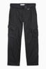 Charcoal Grey Belted Tech Cargo Trousers