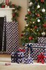 Navy Blue Santa Extra Wide 10 Metre Christmas Wrapping Paper
