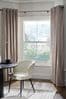 Pewter Grey 4m Bendable Bay Window Curtain Pole Kit