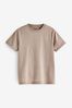 Brown light Cotton Short Sleeve T-Shirt (3-16yrs)
