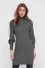 Black ONLY Puff Sleeve Knitted Jumper Dress