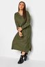 Yours Curve Green V-Neck Dress