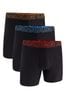 Black Under Armour Performance Tech Boxers 3 Pack