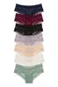 Victoria's Secret Blue/Red/Black/Nude/White/Green Cheeky 7 Multipack Knickers, Cheeky