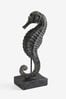 Black Seahorse Ornament