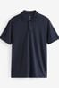 Navy Blue Golf & Active Texture Polo Shirt