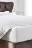 White Collection Luxe 600 Thread Count 100% Cotton Sateen Extra Deep Fitted Sheet, Extra Deep Fitted