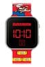 Peers Hardy Red Nintento Super Mario Printed Strap LED Watch