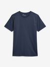 Azul marino - Corte slim - Essential Crew Neck Cotton T-Shirt, Slim Fit