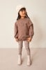 Brown Bunny Printed Sweatshirt and Leggings Set (3mths-7yrs)