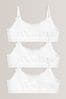 White Lace Strappy Crop Tops 3 Pack (5-16yrs)