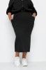 Black Yours Curve Sweat Skirt