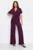 Long Tall Sally Purple ITY Wrap Jumpsuit