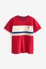 Red Colourblock Short Sleeve T-Shirt (3-16yrs)
