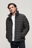 Superdry Black Fuji Embroided Padded Jacket