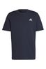 adidas Blue Sportswear Essentials Single Jersey Embroidered Small Logo T-Shirt