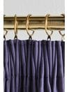 Antique Brass 28mm Diameter Metal Curtain Pole Rings 6 Pack