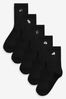 Black 5 Pack Soft Handfeel Ankle Socks