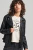 Superdry Classic Leather Biker Jacket