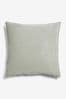 Sage Green 59 x 59cm Soft Velour Cushion, 59 x 59cm