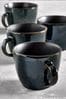 Set of 4 Logan Reactive Glaze Mugs
