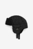 Black Quilted Trapper Hat (1-16yrs)