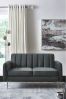 Opulent Velvet Dark Grey Paige 2 Seater 'Sofa In A Box' With Chrome Legs