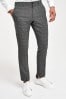 <span>Marineblau/Rostbraun</span> - Check Formal Trousers, Regular