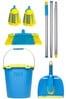 Wham Flash Floor Clean Kit With Mighty Mop And Flash Mop Bucket
