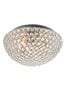 Gallery Home Silver Laura Flush Ceiling Light