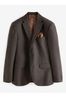 Brown Wool Donegal Suit Jacket