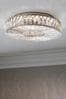 Clear Aria Large Flush Fitting Ceiling Light, Large