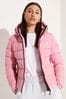 Superdry Pink Hooded Spirit Sports Padded Coat