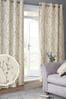 Natural Atelier-lumieresShops Delicate Willow Print Eyelet Lined Curtains
