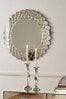Pacific Petal Shaped Glass Round Mirror