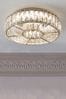 Clear Aria Small Flush Fitting Ceiling Light, Small