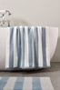 Blue Block Stripe Towel 100% Cotton