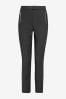 Grey Elastic Back Skinny Zip Detail Trousers, Reg/Long/XL Tall