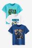 Blue/White/Turquoise Graphic T-Shirts 3 Pack (3-16yrs)
