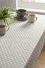 Mila Tile Wipe Clean Table Cloth With Linen