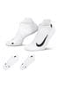 Nike White Run Trainer Socks Two Pack