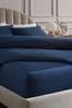 Navy 300 Thread Count Collection Luxe Extra Deep Fitted Sheet, Extra Deep Fitted