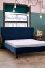 Opulent Velvet Navy Wilson Upholstered Bed