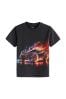 Black Flame Car All-Over Print Short Sleeve T-Shirt (3-16yrs)