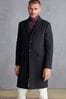 Black Signature Epsom Overcoat With Cashmere