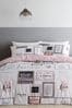 Blush Pink Catherine Lansfield Sleep Dreams Duvet Cover And Pillowcase Set