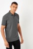 Charcoal Grey Short Sleeve Polo Shirt, Regular