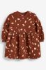 <span>Animalprint, Flieder/Violett</span> - Bequemes Sweat-Kleid (3 Monate bis 7 Jahre)
