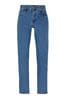 BOSS Mid Blue Maine Straight Fit Stretch Jeans