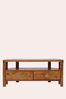 Dark Chestnut Laura Ashley Balmoral 2 Drawer Corner TV Stand